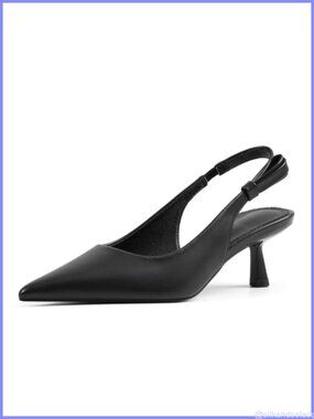 Kitten Heels Slingback Closed Toe Pointed Toe Pump Heels